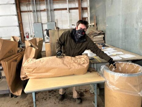 Photo of Jon Hagen filling a plant order