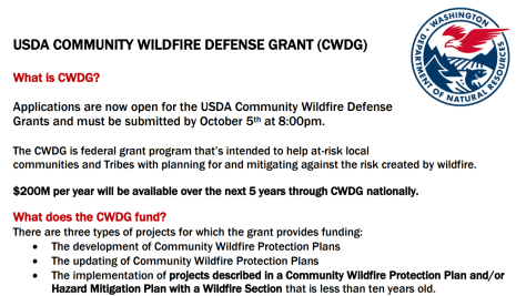 Community Wildfire Defense Grant screenshot3 min