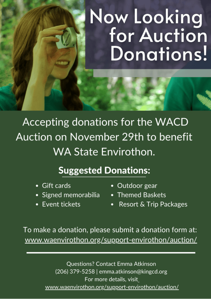 2022 Envirothon Auction Flyer Page 2