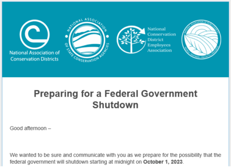 Preparing for federal shutdown